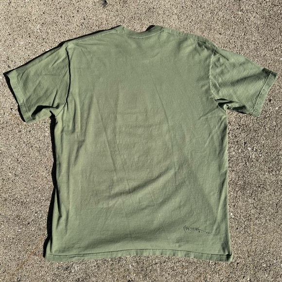 Supreme Ralph Steadman OLIVE Box Logo Tee - Picture 2 of 6